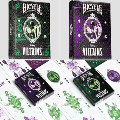 Bicycle Disney Villains (Purple)  by US Playing Card Co.